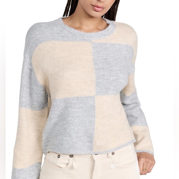 Z Supply Sweaters - Z Supply,Rosi Blocked Sweater,(Out of Stock On-Line),Extra Sleeve Length,Size L